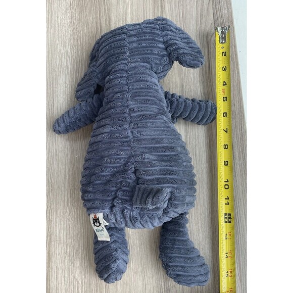 Jellycat Blue Cordy Roy Elephant 15” Plush Corduroy Lovey Stuffed Animal EUC - Picture 8 of 9